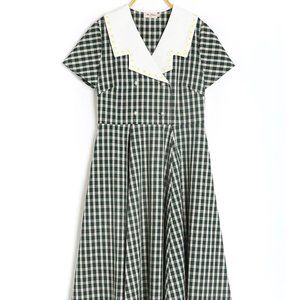 Miss Patina Francesca Gingham Daisy Dress